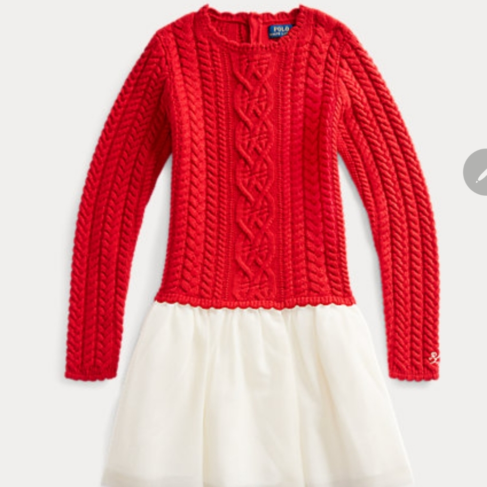 Ralph Lauren Wool blend Christmas dress size 12-14